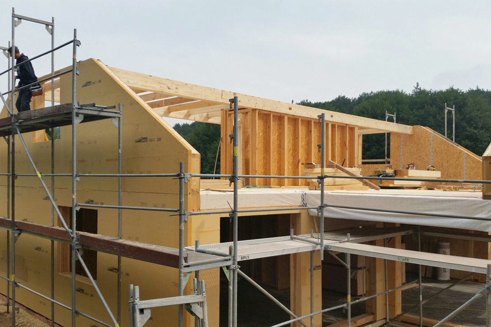 Holzhaus – Holzhausbau – Holzrahmenbau – Holzrahmenbauweise in Feuchtwangen